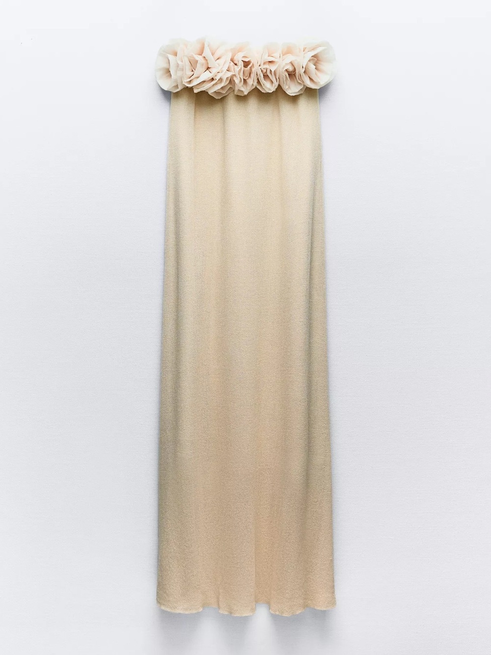 Zara Long Floral Knit Dress